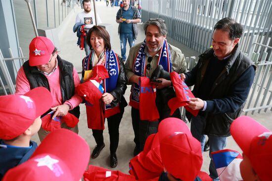 Football. Russia vs. Chile international friendly