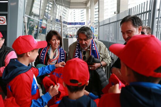 Football. Russia vs. Chile international friendly