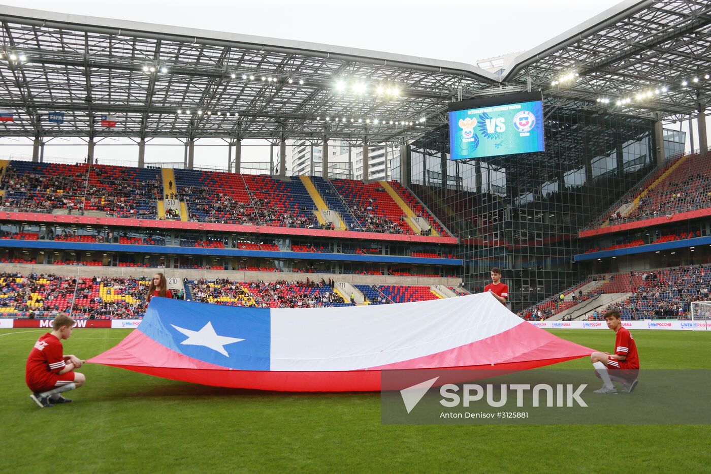 Football. Russia vs. Chile international friendly