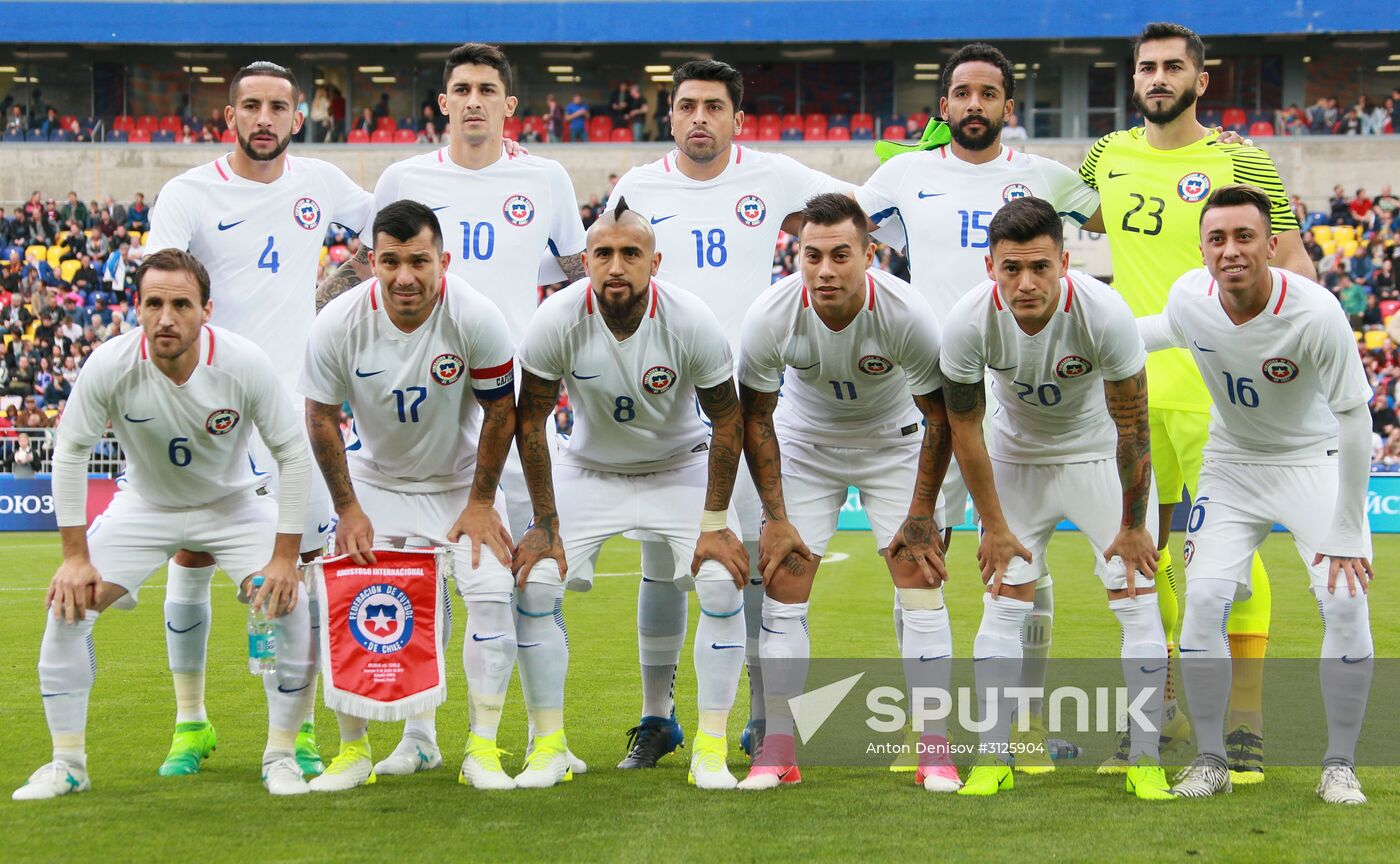 Russia vs. Chile friendly football match