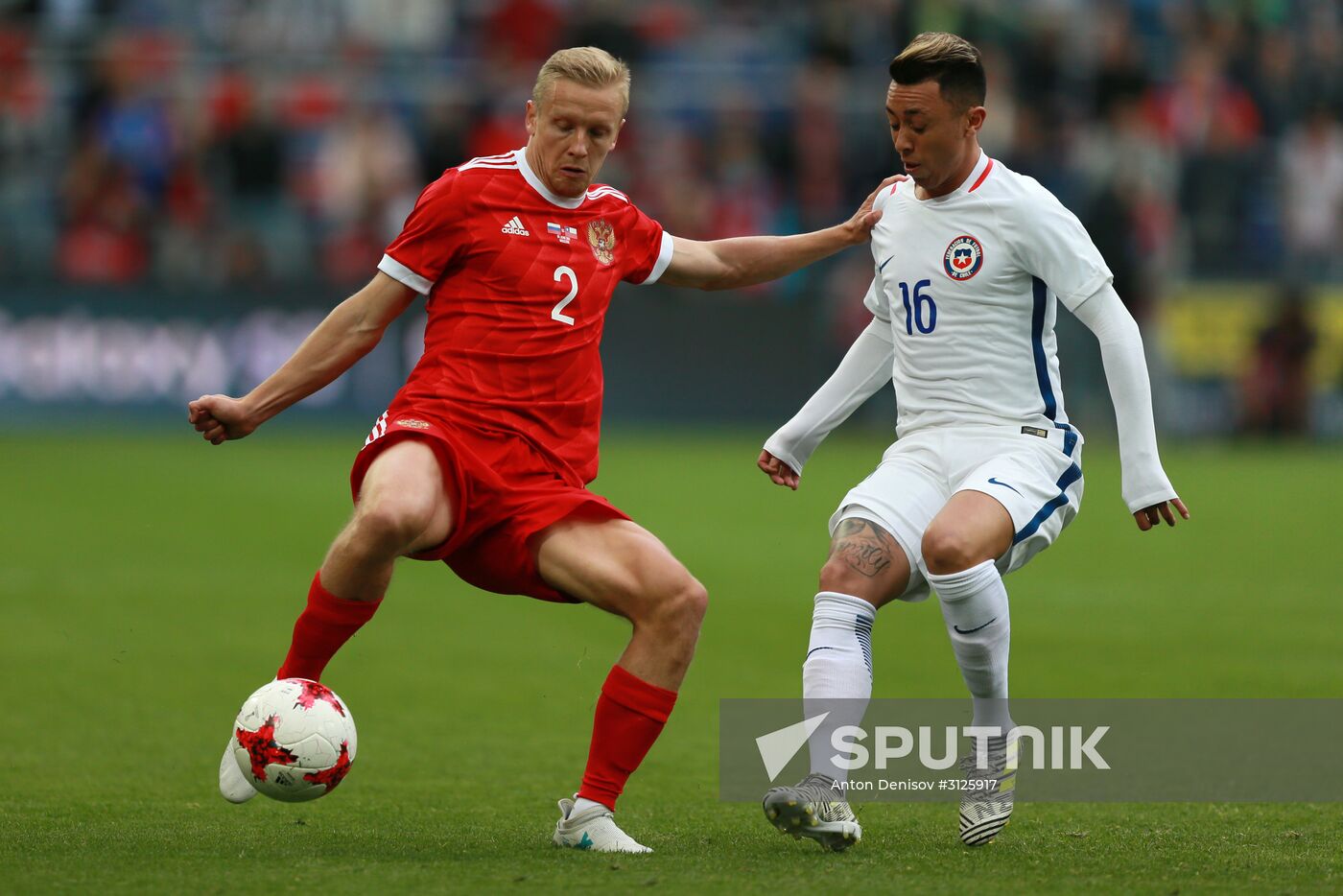 Russia vs. Chile friendly football match
