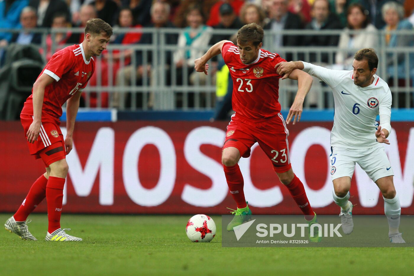 Football. Warm-up match. Russia vs. chile