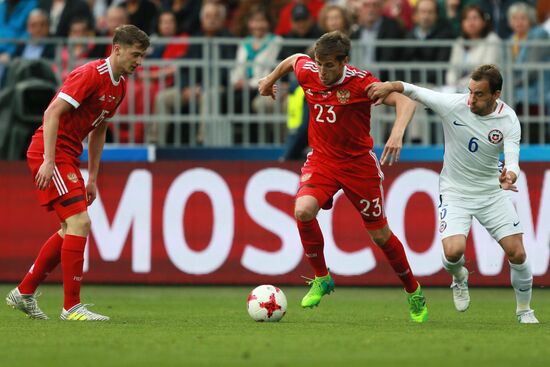 Football. Warm-up match. Russia vs. chile