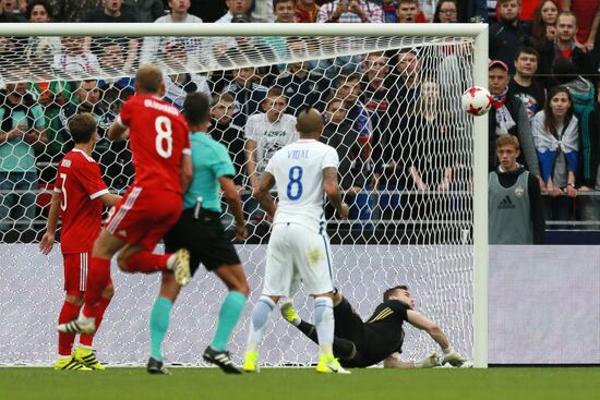 Russia vs. Chile friendly football match