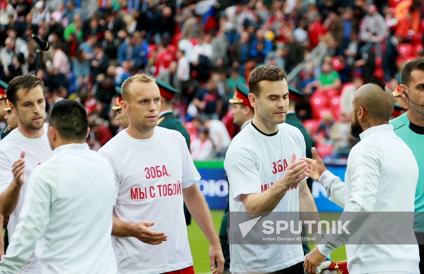Russia vs. Chile friendly football match