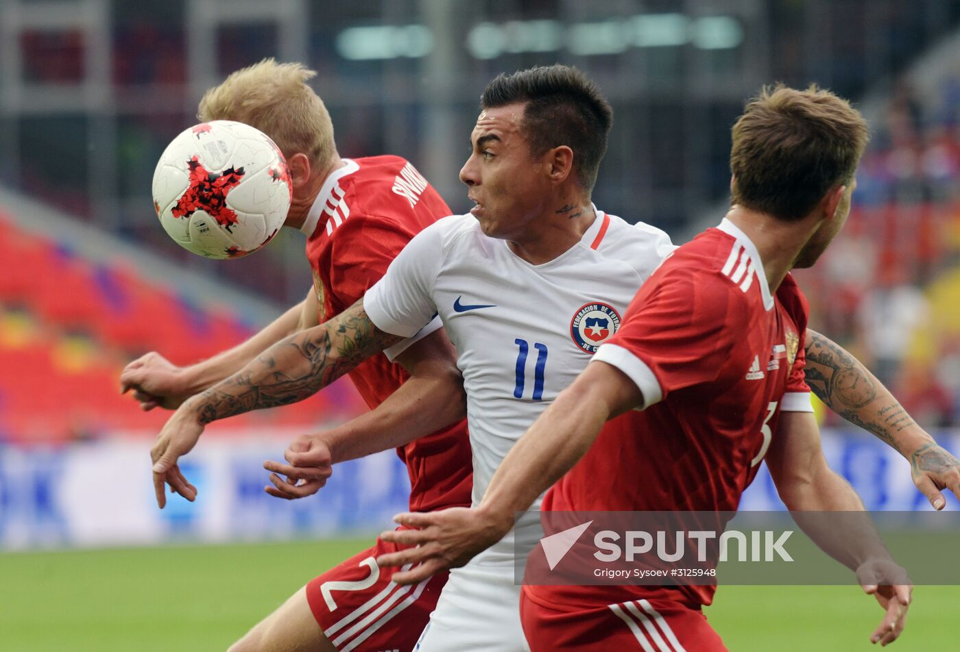 Russia vs. Chile friendly football match