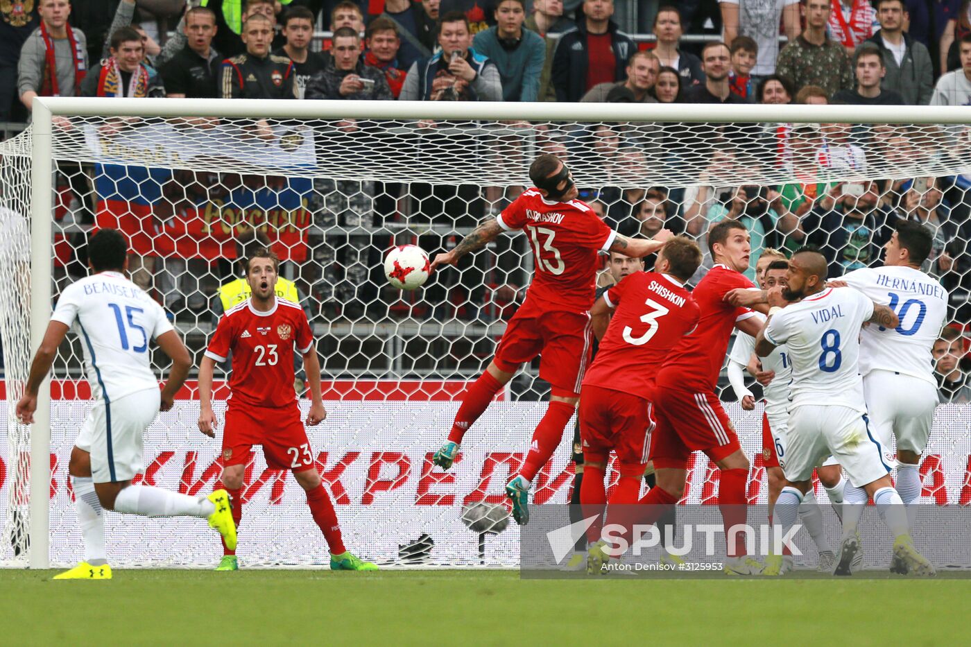 Russia vs. Chile friendly football match