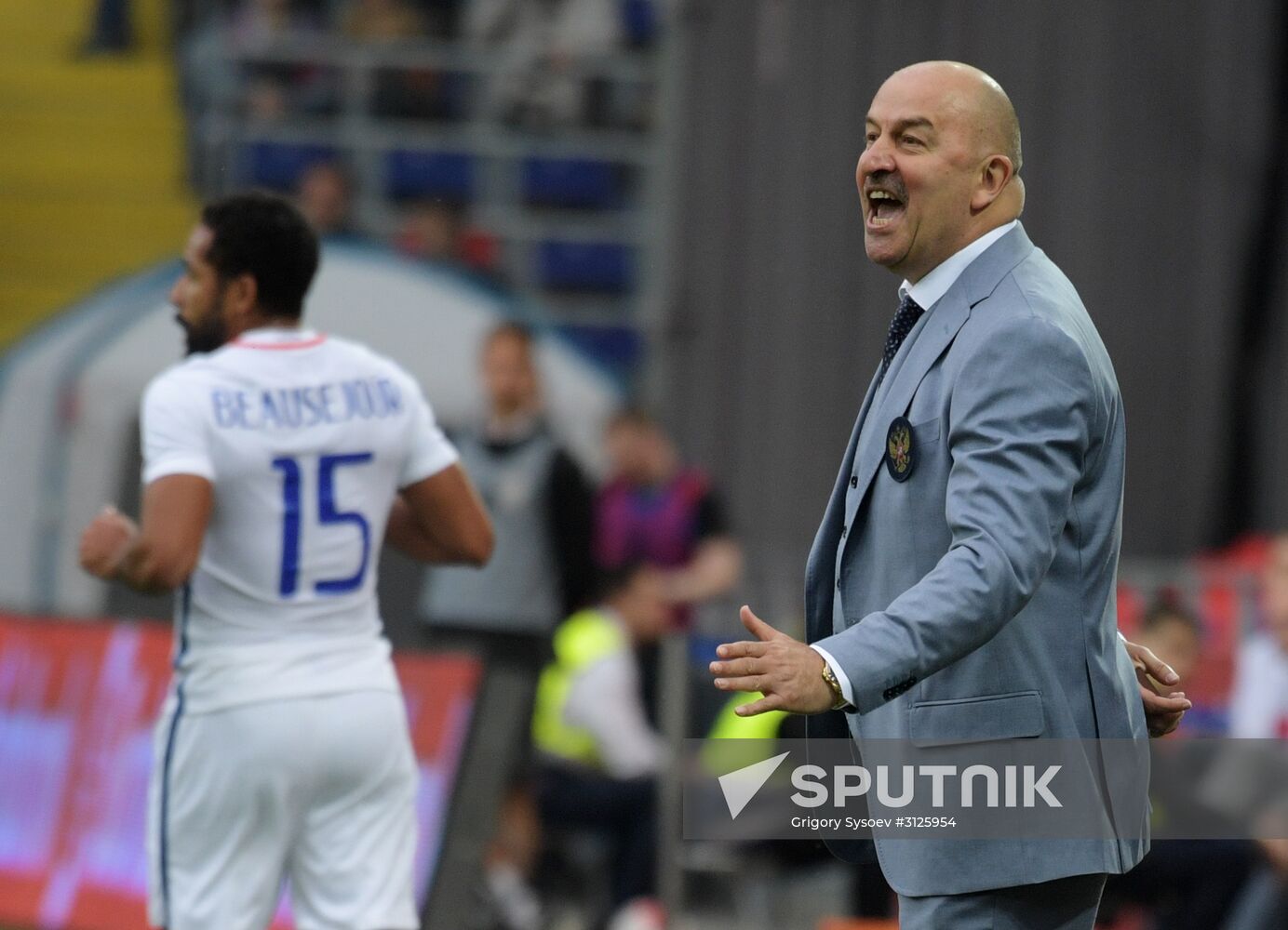 Russia vs. Chile friendly football match