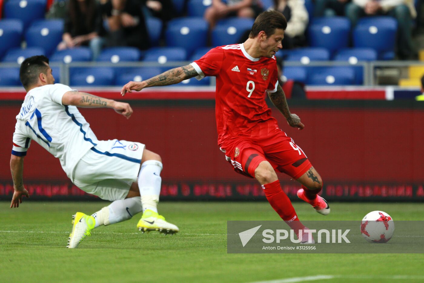 Russia vs. Chile friendly football match