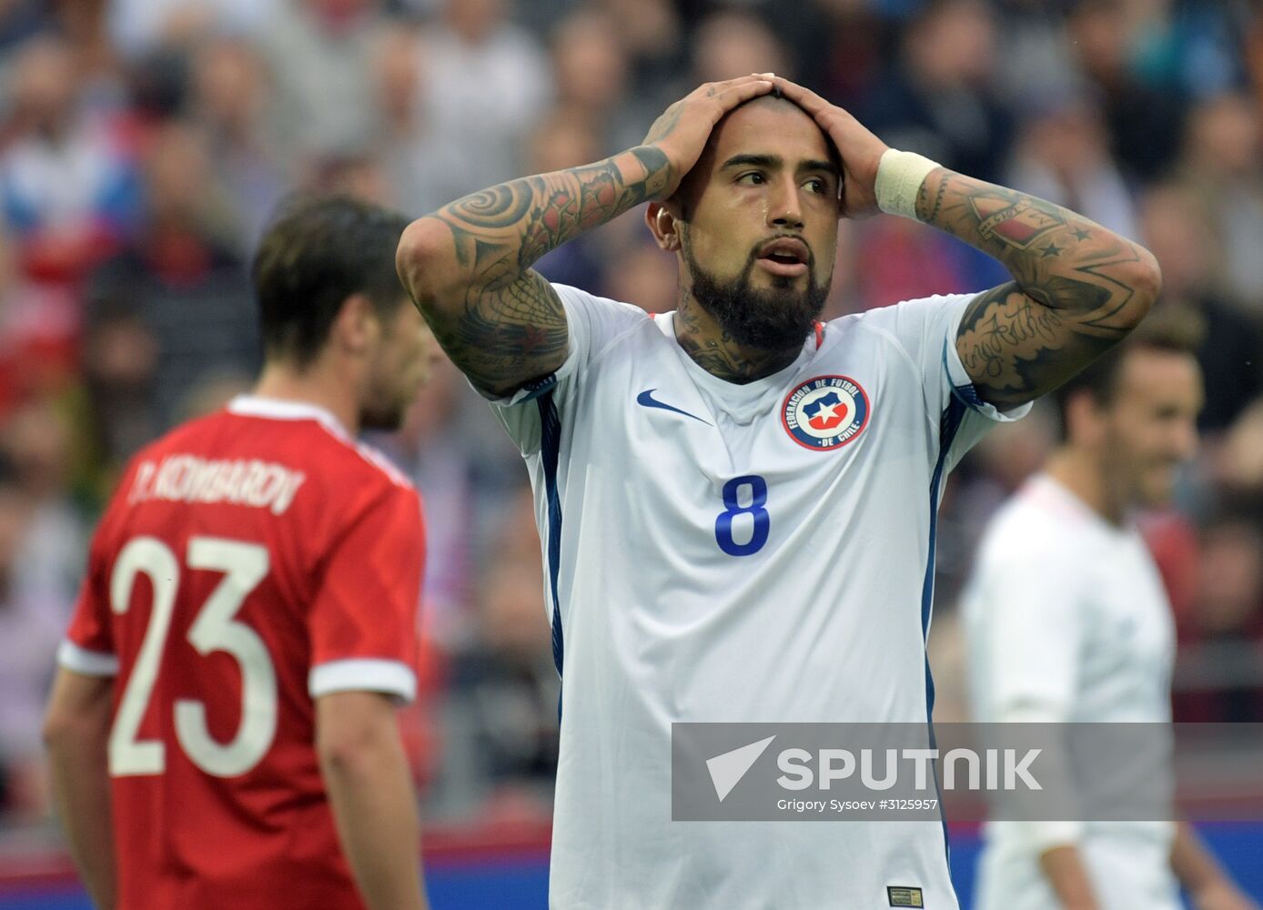 Russia vs. Chile friendly football match