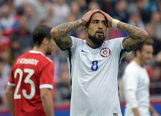Russia vs. Chile friendly football match