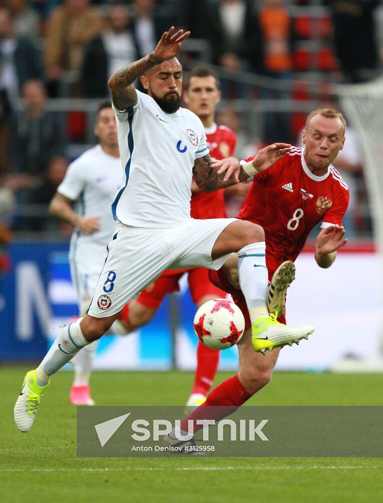 Russia vs. Chile friendly football match