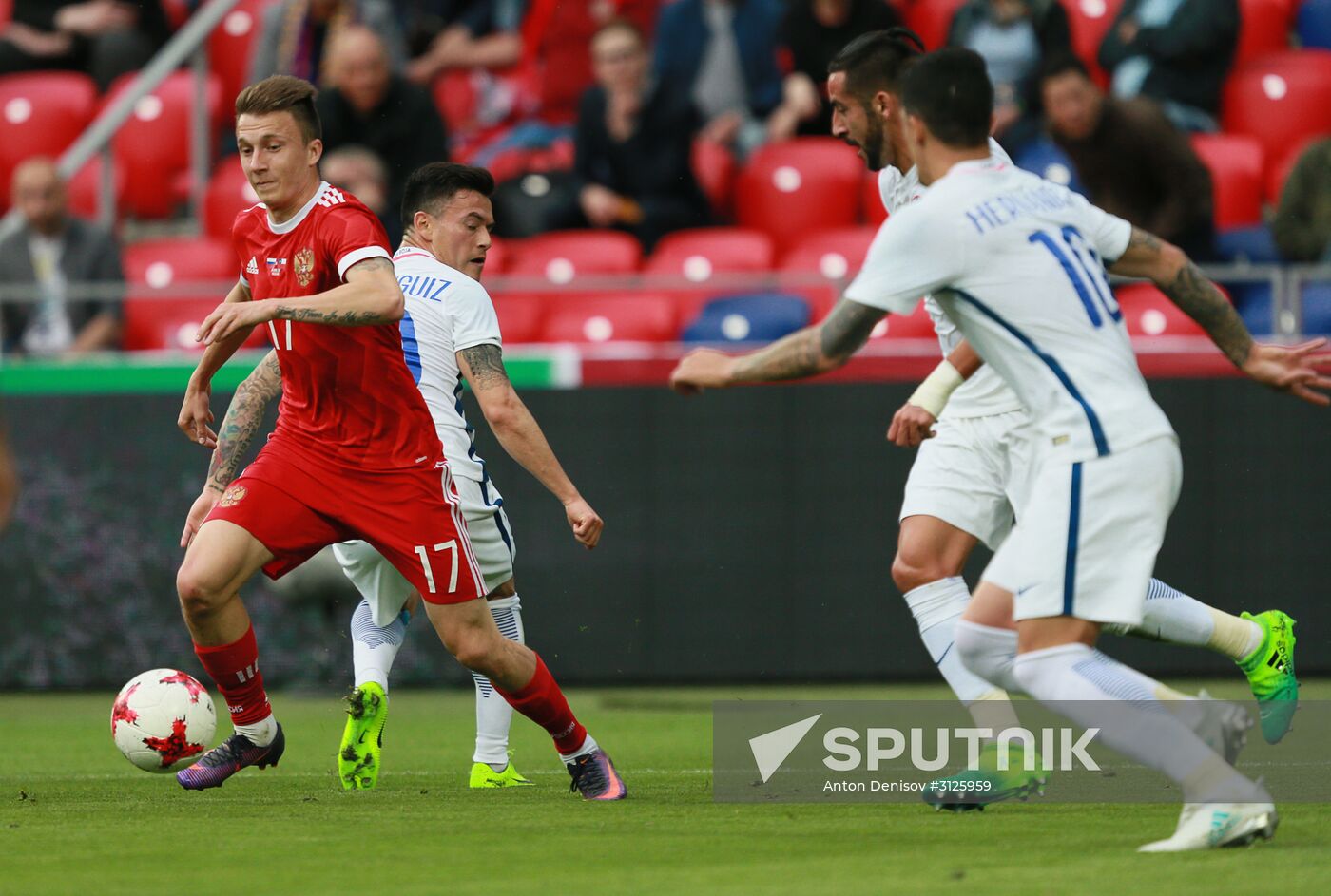 Russia vs. Chile friendly football match