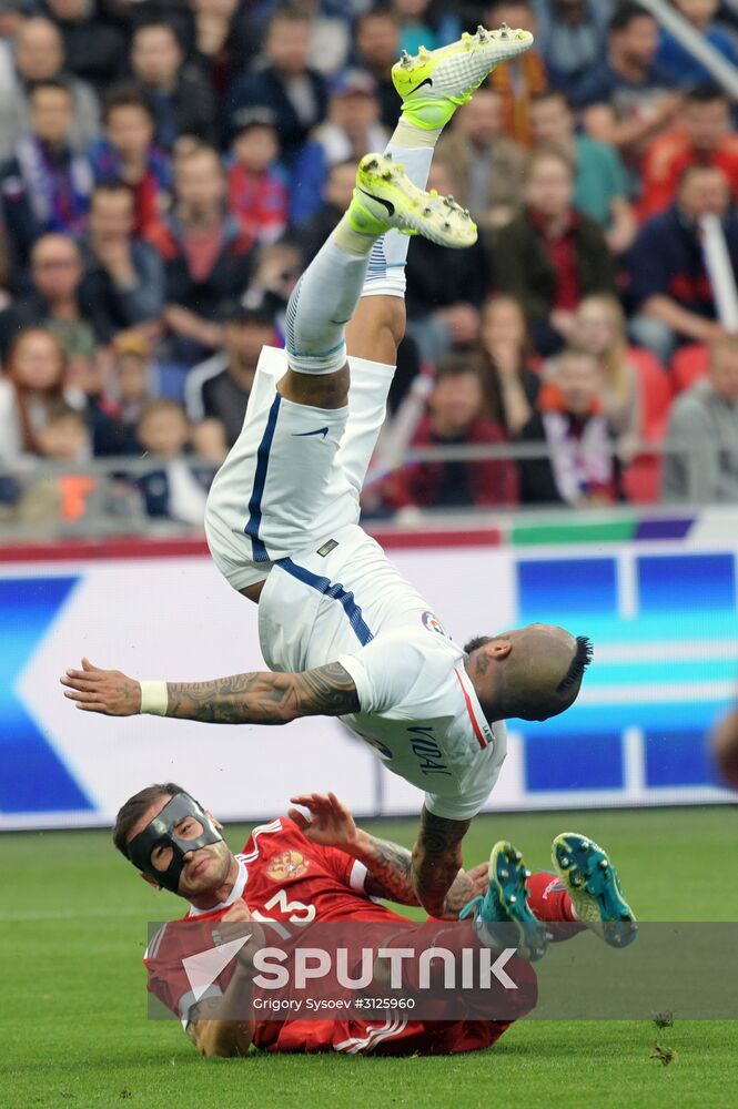 Russia vs. Chile friendly football match