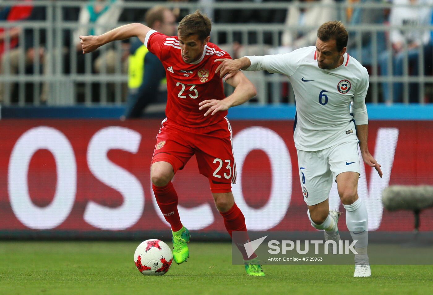 Russia vs. Chile friendly football match