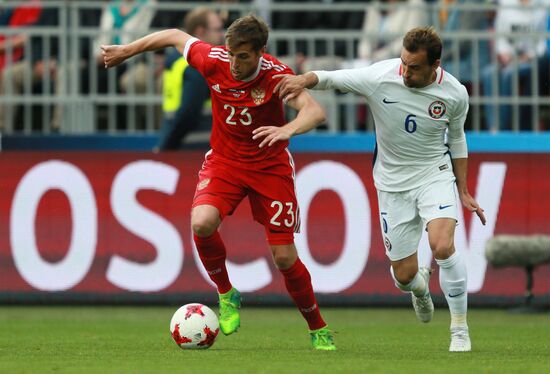 Russia vs. Chile friendly football match