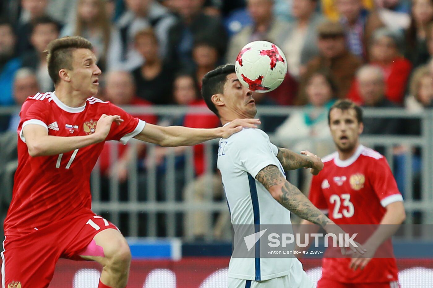 Russia vs. Chile friendly football match