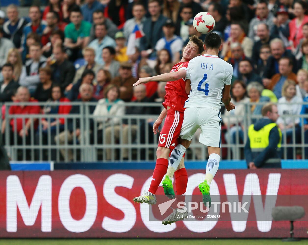 Russia vs. Chile friendly football match