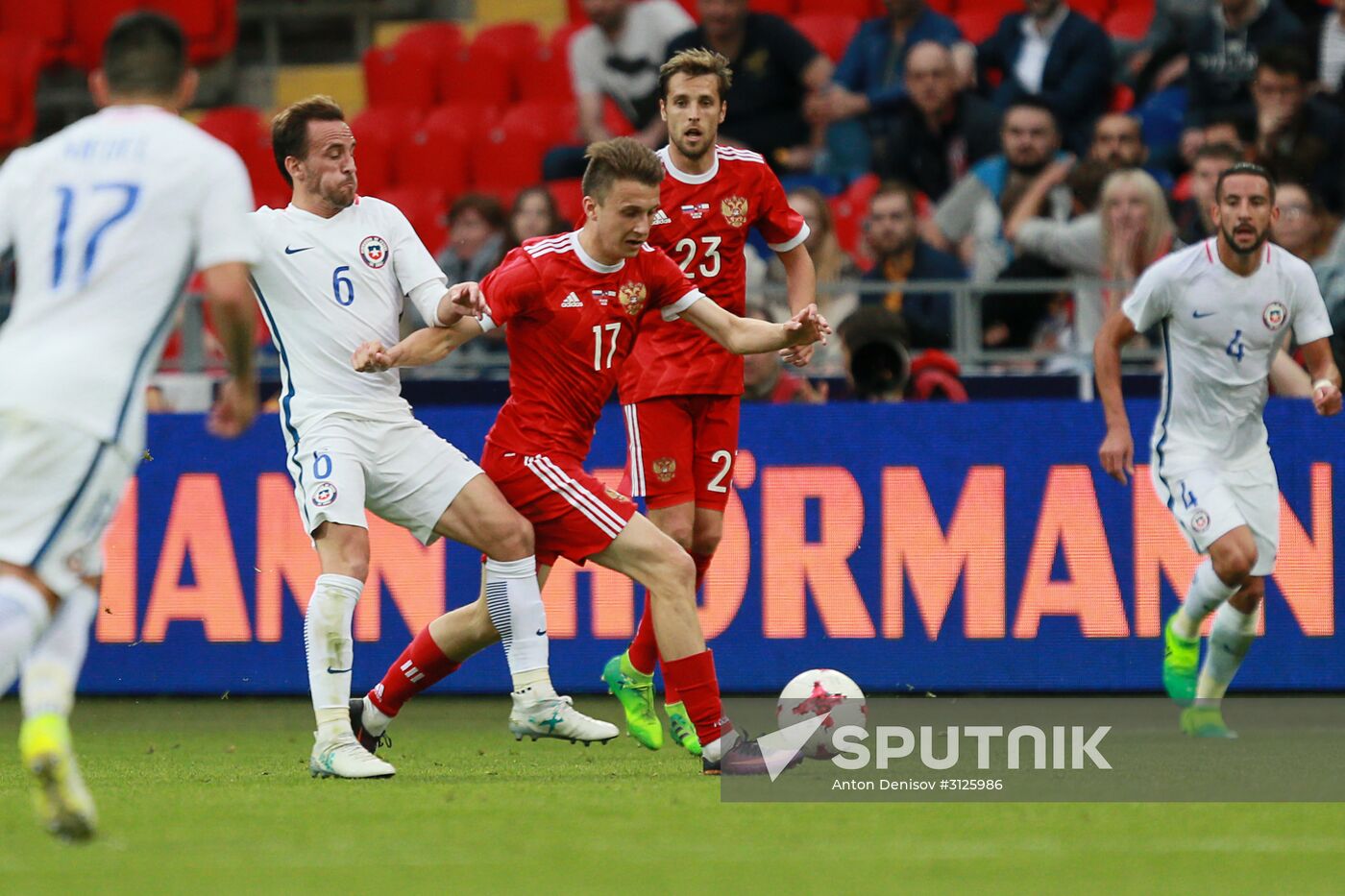 Russia vs. Chile friendly football match