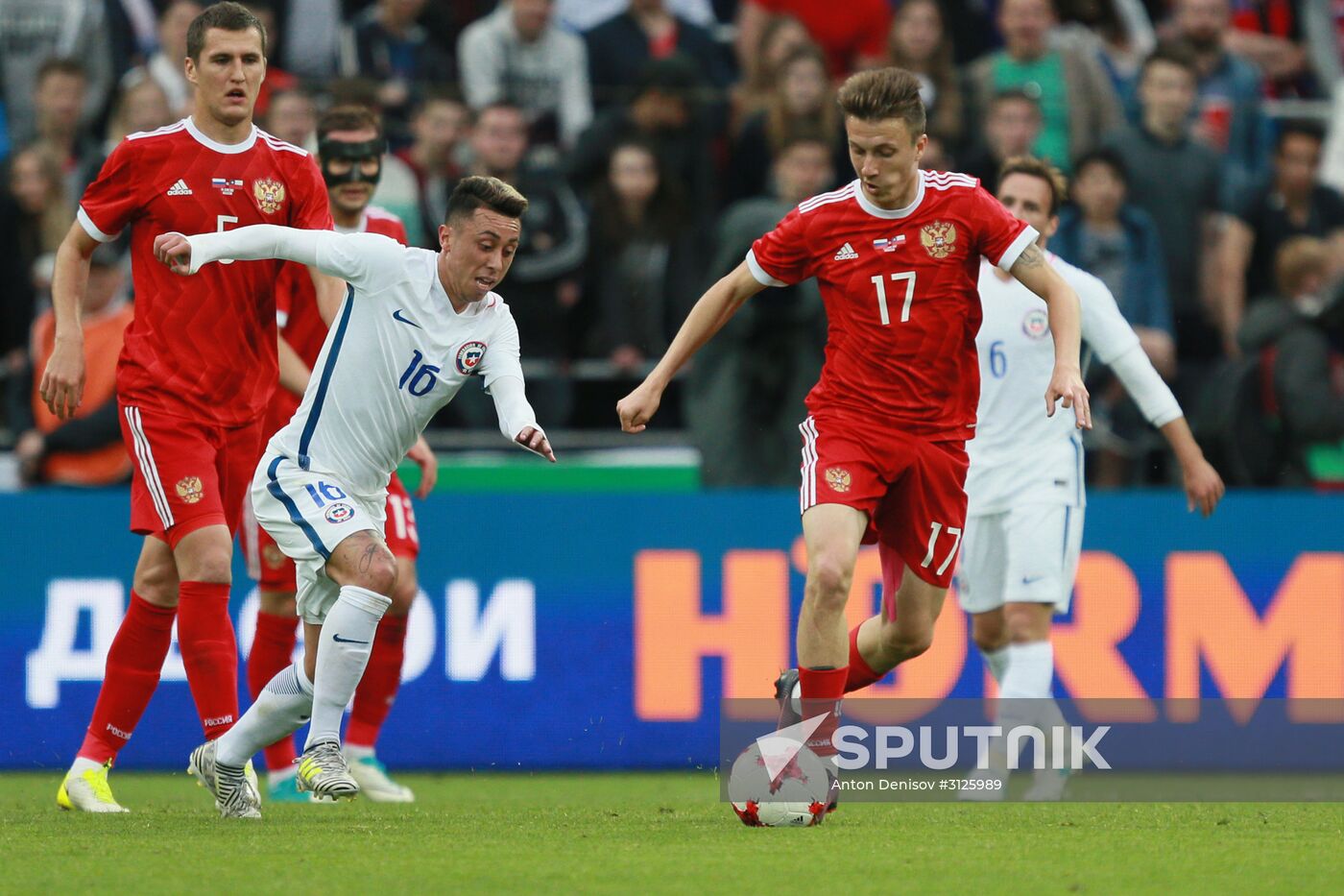 Russia vs. Chile friendly football match