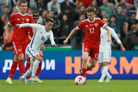 Russia vs. Chile friendly football match