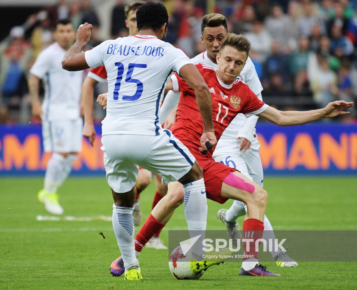 Russia vs. Chile friendly football match