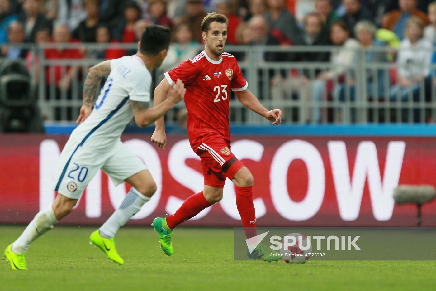 Russia vs. Chile friendly football match