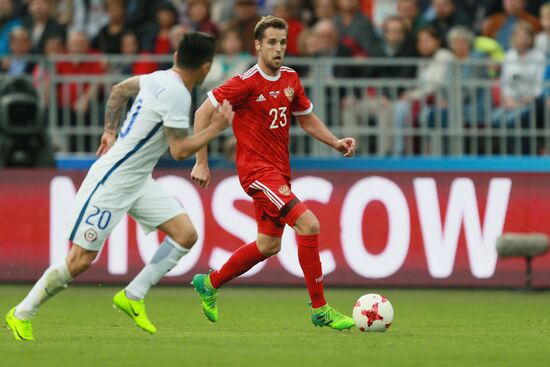 Russia vs. Chile friendly football match