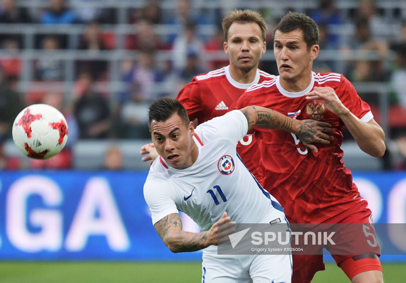 Russia vs. Chile friendly football match