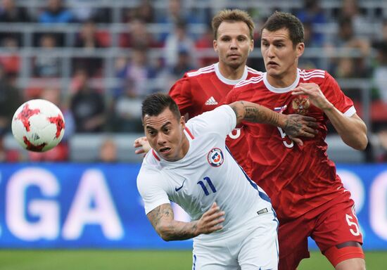 Russia vs. Chile friendly football match