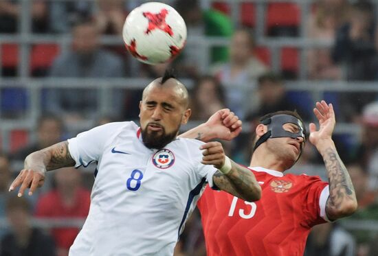 Russia vs. Chile friendly football match