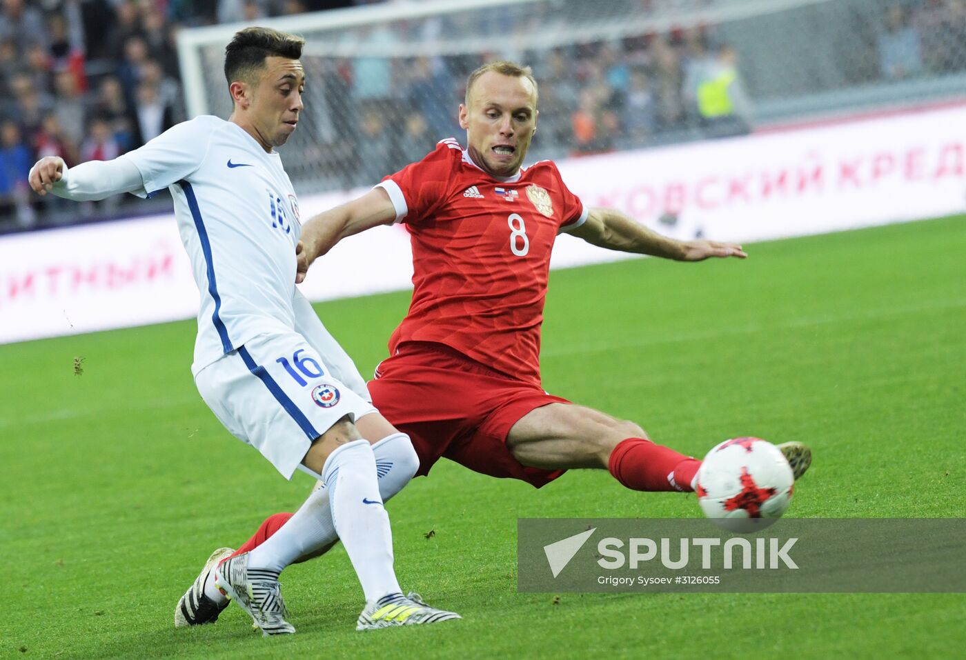 Russia vs. Chile friendly football match
