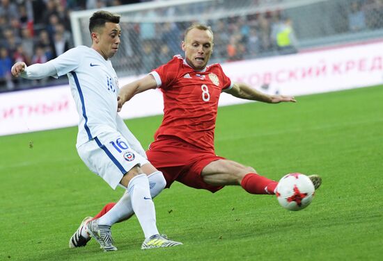 Russia vs. Chile friendly football match