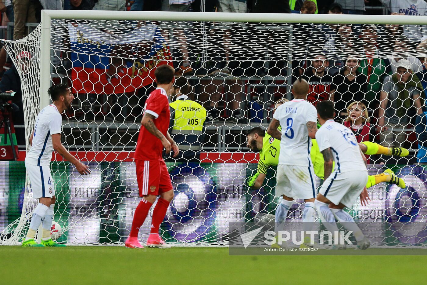 Russia vs. Chile friendly football match