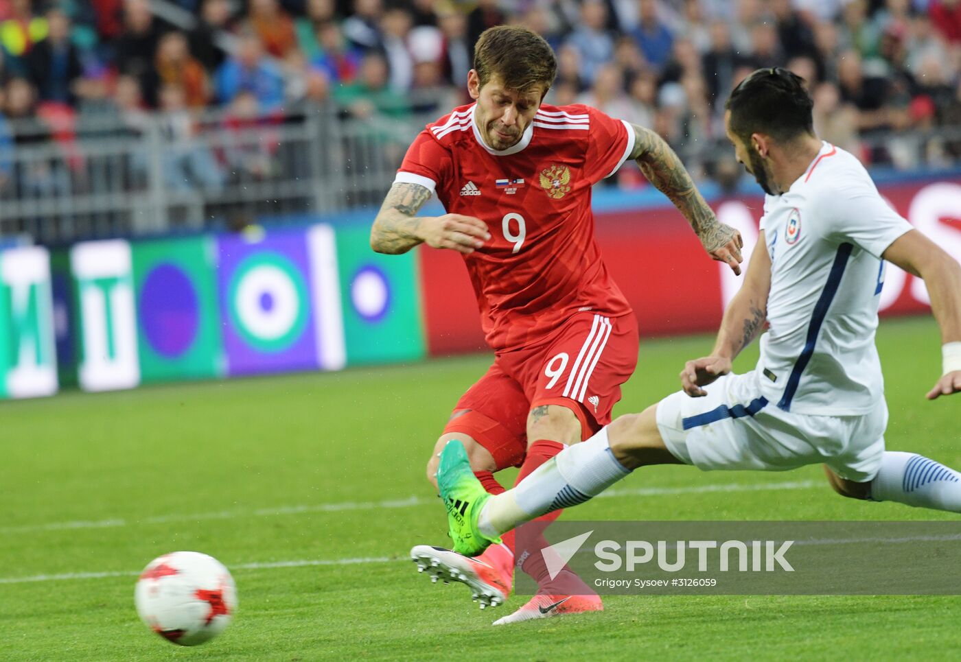 Russia vs. Chile friendly football match