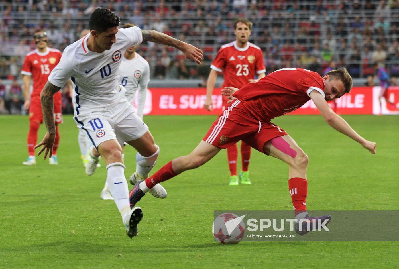 Russia vs. Chile friendly football match