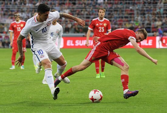 Russia vs. Chile friendly football match