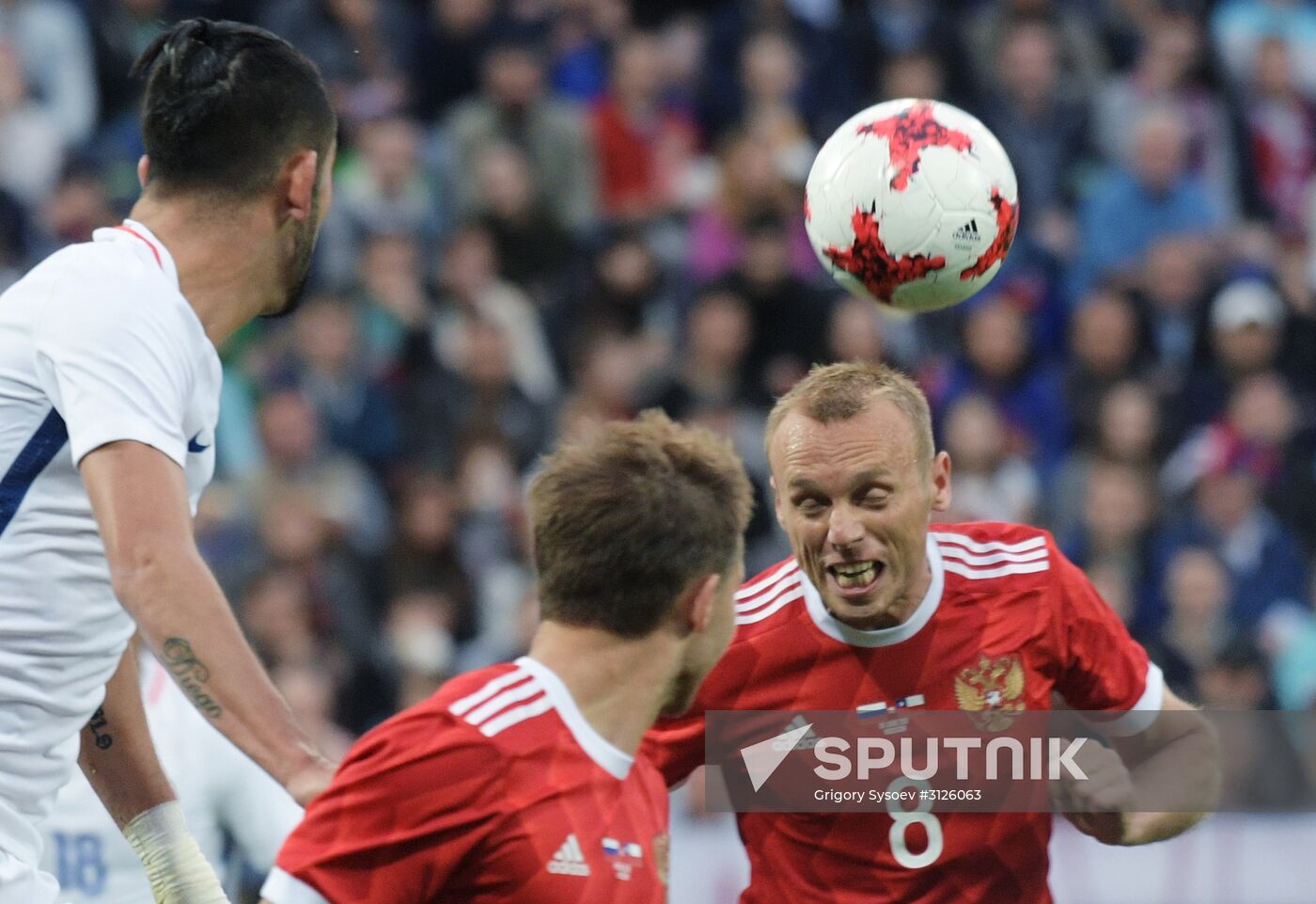 Russia vs. Chile friendly football match