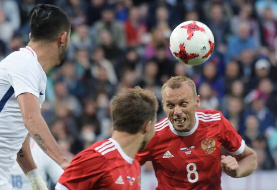 Russia vs. Chile friendly football match