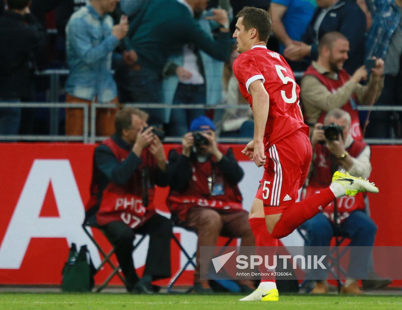 Russia vs. Chile friendly football match