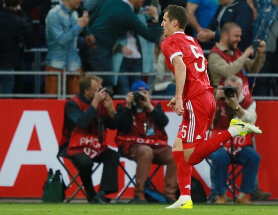 Russia vs. Chile friendly football match