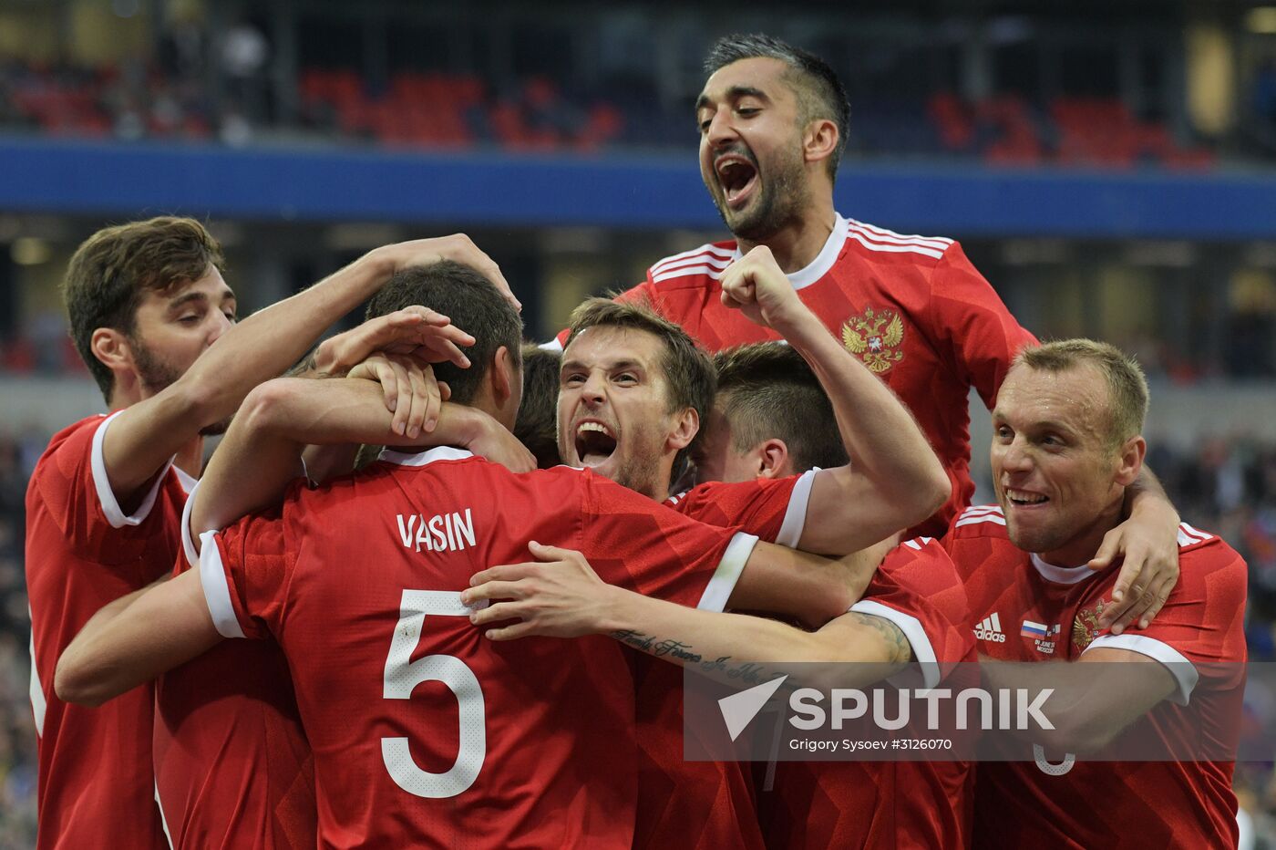 Football. Russia vs. Chile international friendly