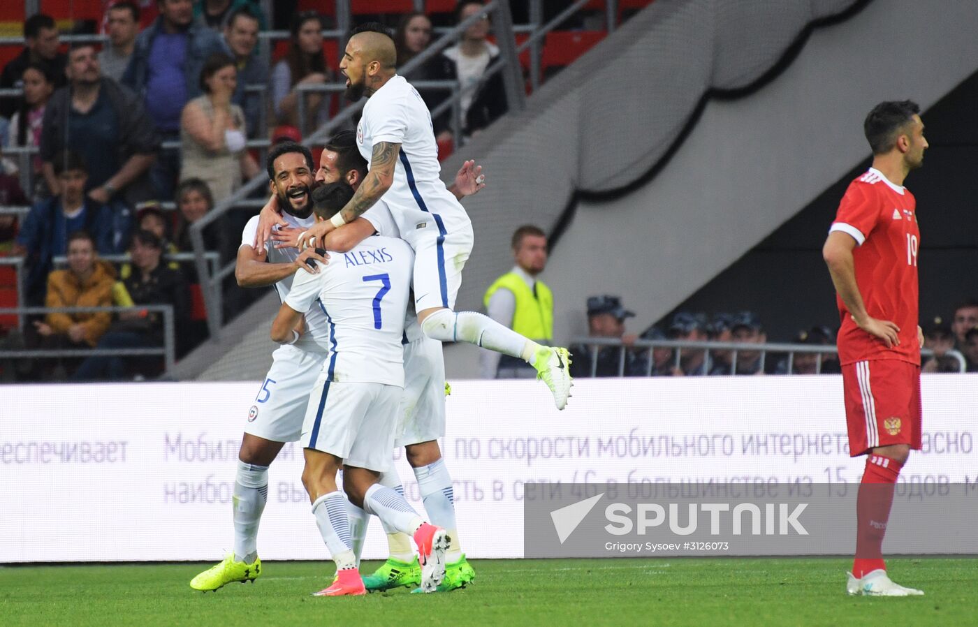 Football. Russia vs. Chile international friendly
