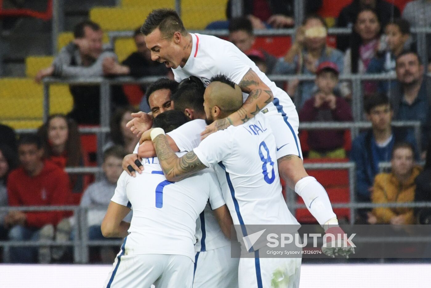 Football. Russia vs. Chile international friendly