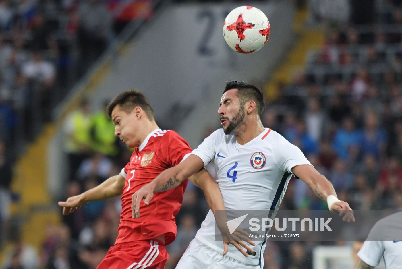 Football. Russia vs. Chile international friendly