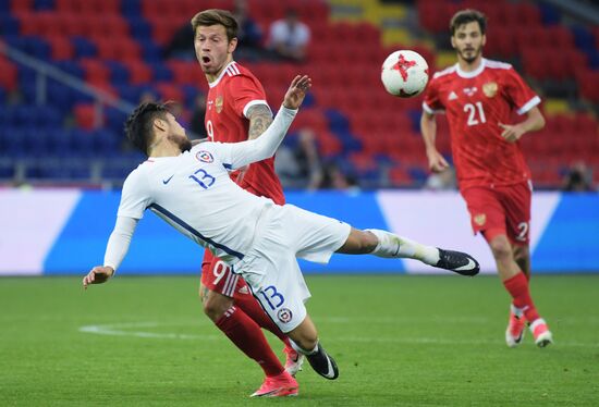 Football. Russia vs. Chile international friendly