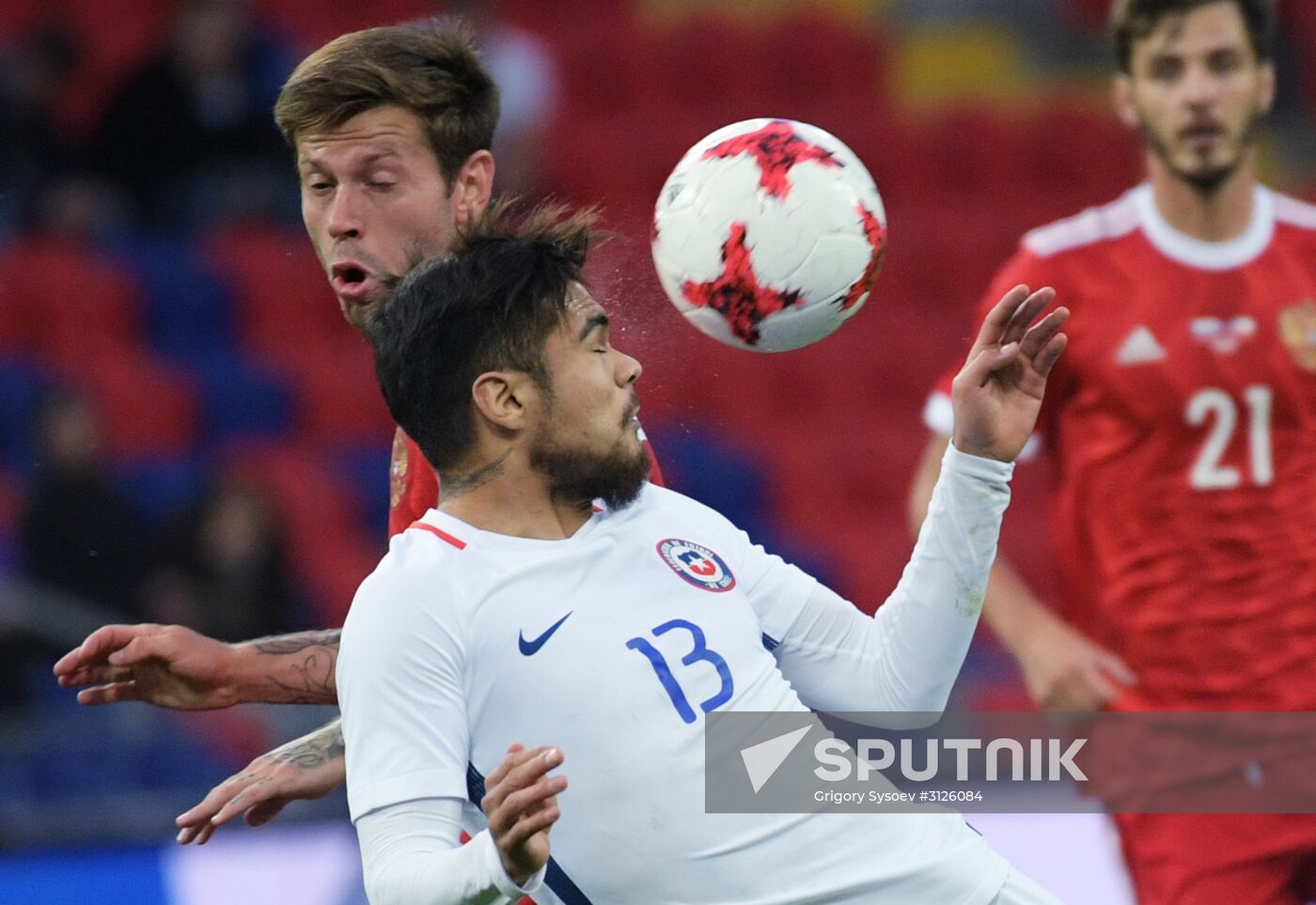 Football. Russia vs. Chile international friendly