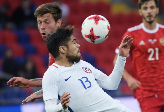Football. Russia vs. Chile international friendly