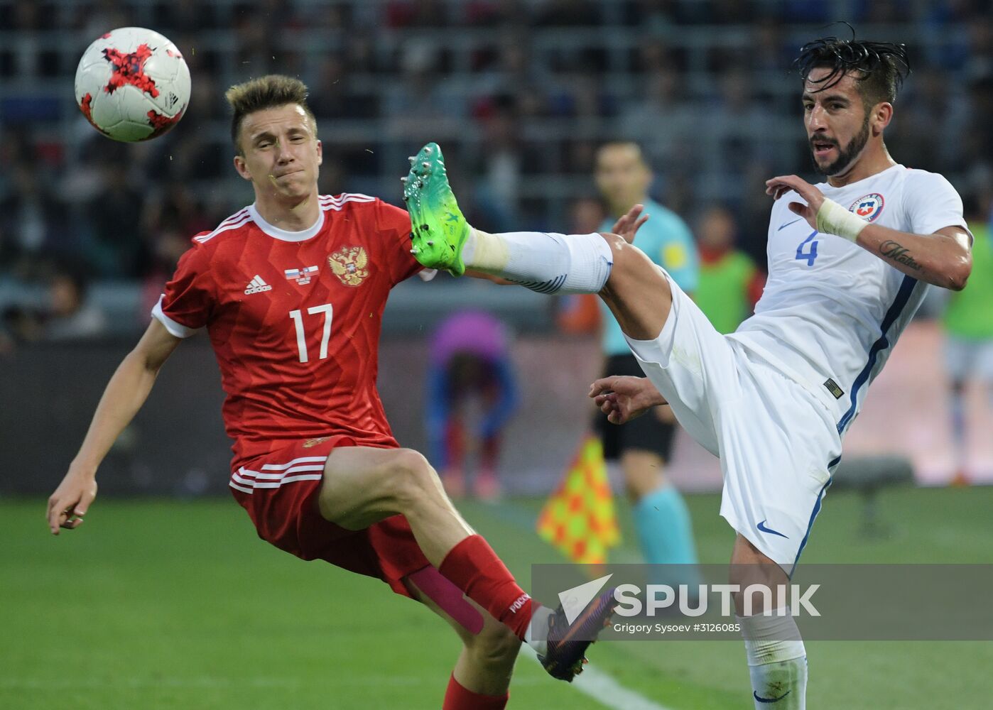 Football. Russia vs. Chile international friendly