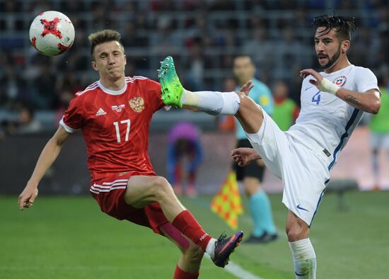 Football. Russia vs. Chile international friendly